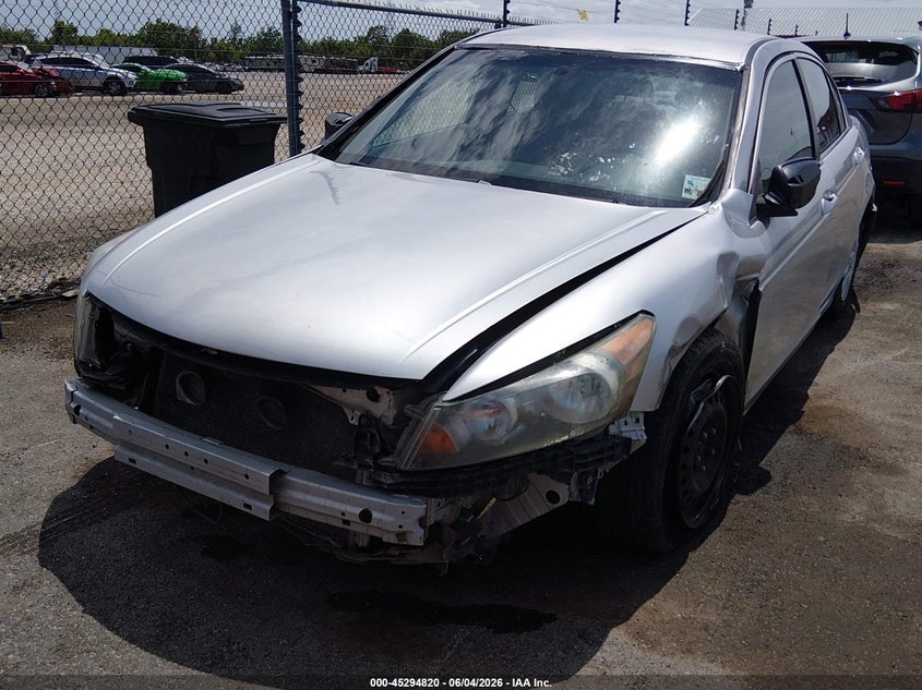 2010 Honda Accord 2.4 Lx 1HGCP2F38AA103539 photo 1