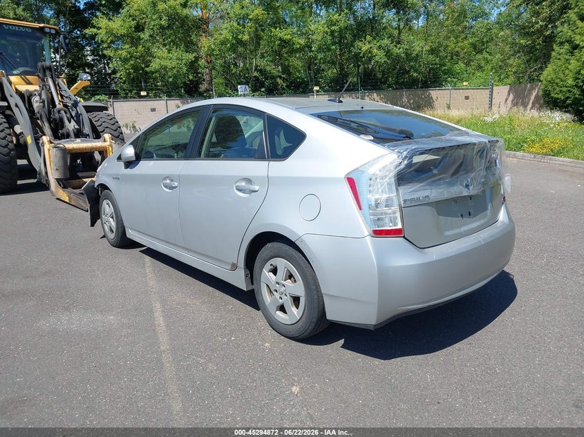 Vin: jtdkn3du1b0286162, lot: 45792708, toyota prius three 20113