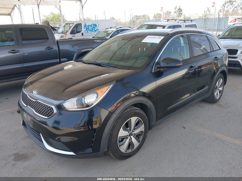 Vin: kndcb3lcxj5140978, lot: 45792795, kia niro lx 20182