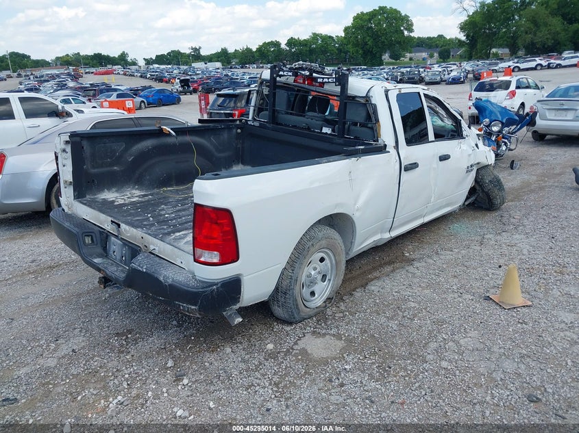Vin: 1c6rr7fm0js331433, lot: 45792872, ram 1500 tradesman  4x4 6'4 box 20184