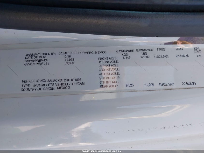 2017 FREIGHTLINER M2 106 auction photo 8