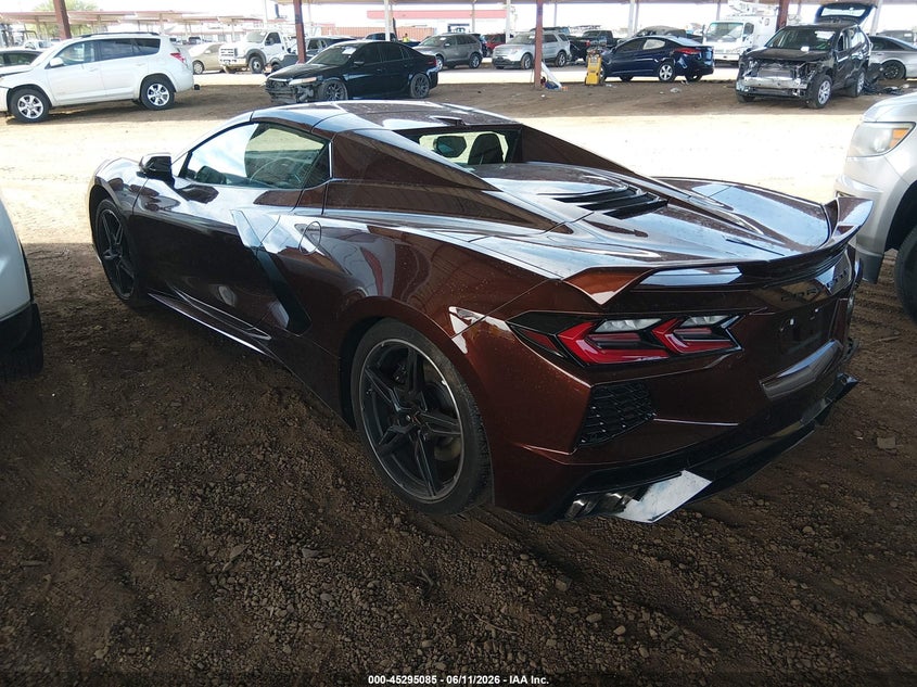 Vin: 1g1yb3d46p5108639, lot: 45792941, chevrolet corvette stingray rwd  2lt 20233