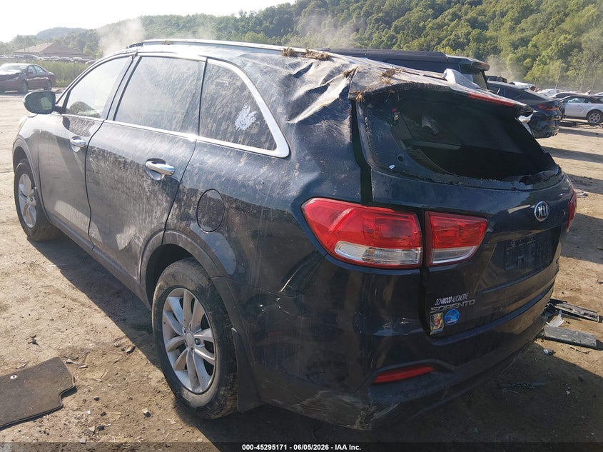 Vin: 5xypg4a34gg062578, lot: 45793027, kia sorento 2.4l lx 20163