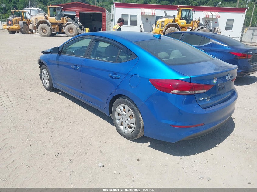 Vin: 5npd74lf1hh212702, lot: 45793033, hyundai elantra se 20173