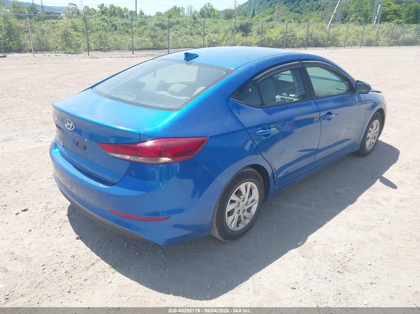 Vin: 5npd74lf1hh212702, lot: 45793033, hyundai elantra se 20174