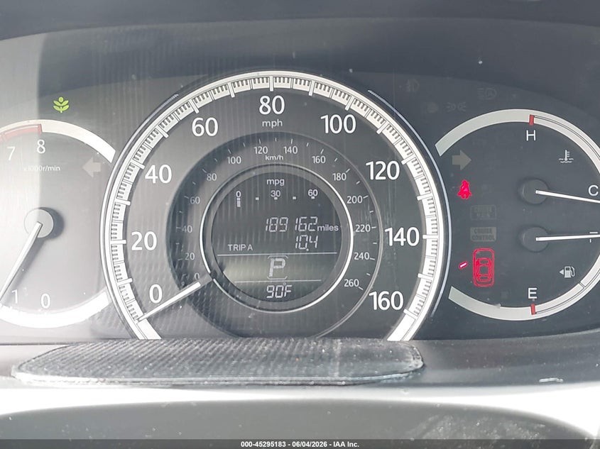 2014 HONDA ACCORD SEDAN 2.4L I-4 DI, DOHC, VVT, 185HP
