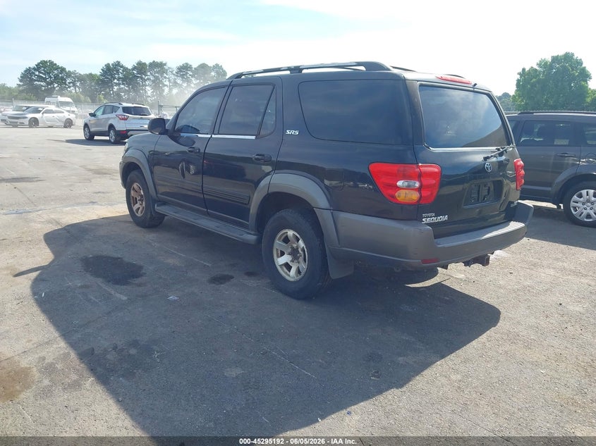 2003 TOYOTA SEQUOIA SPORT UTILITY VEHICLE 4.7L V-8 DOHC, 240HP