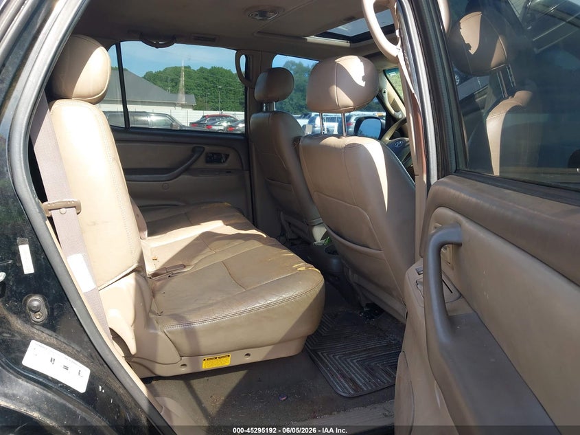 2003 TOYOTA SEQUOIA SPORT UTILITY VEHICLE 4.7L V-8 DOHC, 240HP