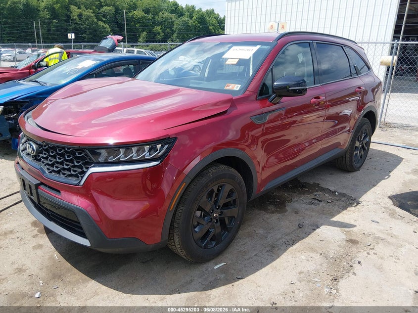 Vin: 5xyrldlc3mg003616, lot: 45793059, kia sorento s 20212