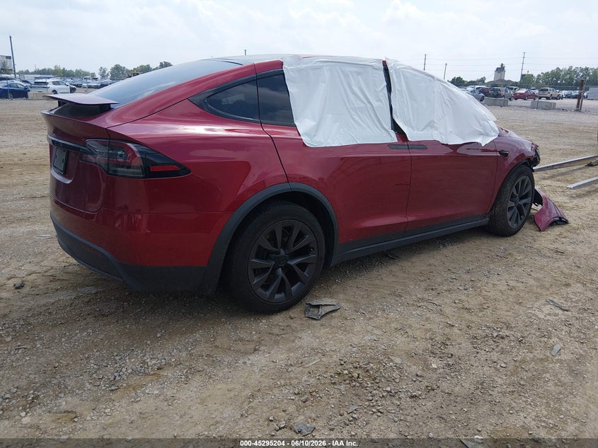 Vin: 7saxcde57pf420998, lot: 45793060, tesla model x dual motor all-wheel drive/standard range 20234