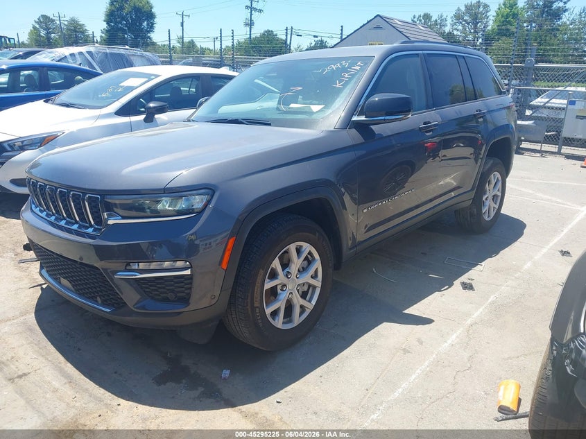 Vin: 1c4rjhbg8n8632993, lot: 45793081, jeep grand cherokee limited 4x4 20222