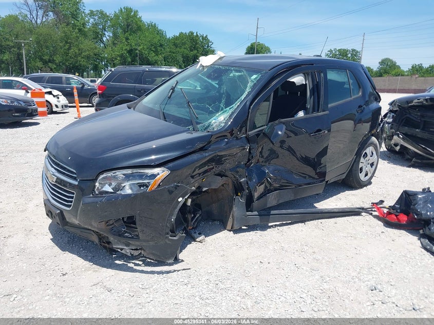 Vin: kl7cjksb4gb735953, lot: 45793197, chevrolet trax 1ls 20162