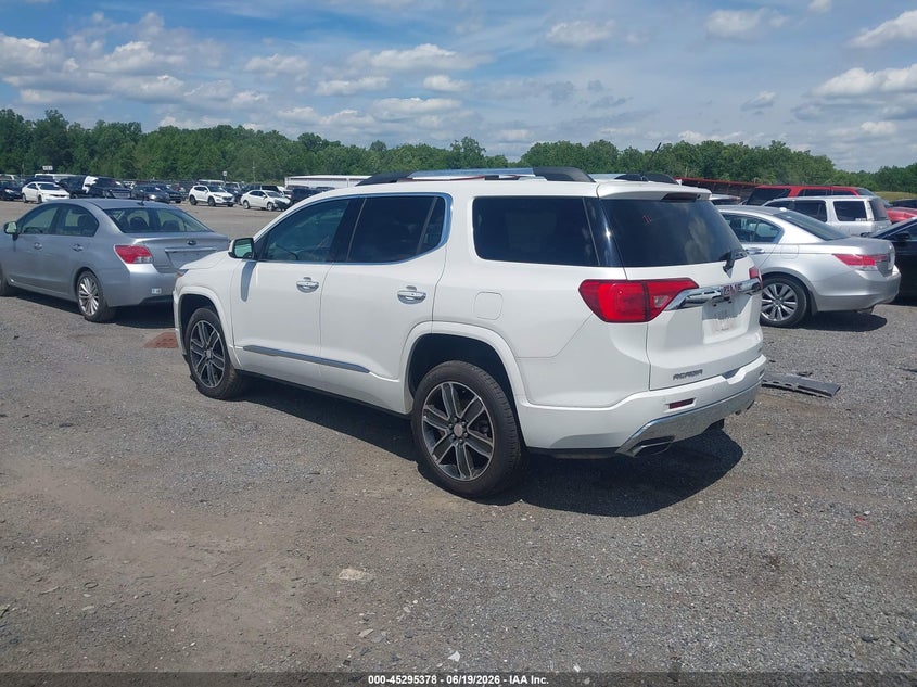 Vin: 1gkknxlsxhz310555, lot: 45793234, gmc acadia denali 20173