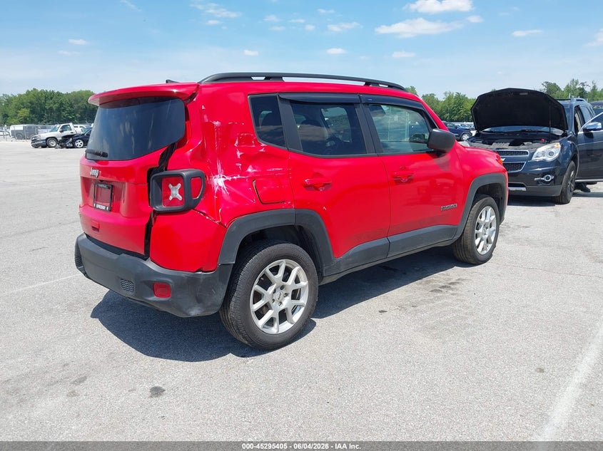 Vin: zacnjdb19ppp54385, lot: 45793261, jeep renegade latitude 4x4 20234