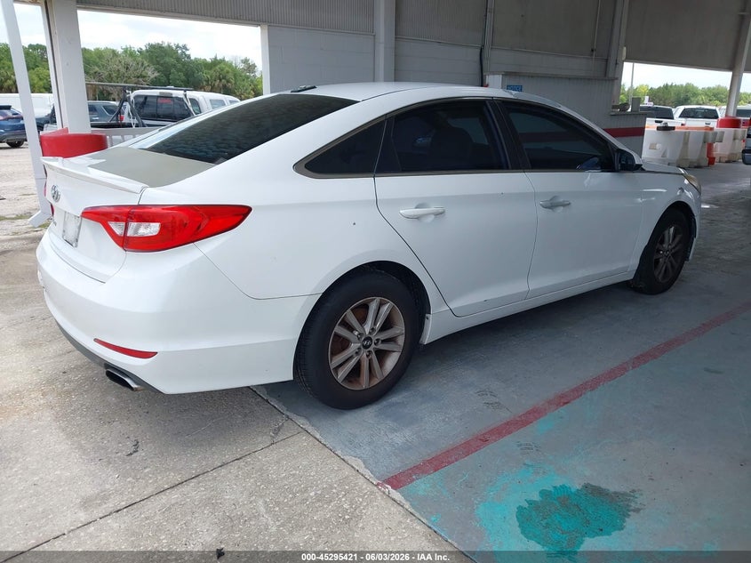 Vin: 5npe24af2fh183147, lot: 45793277, hyundai sonata se 20154