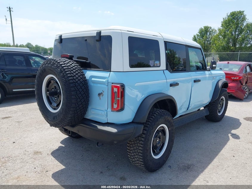 Vin: 1fmee4gp5pla71443, lot: 45793280, ford bronco heritage limited edition 20234