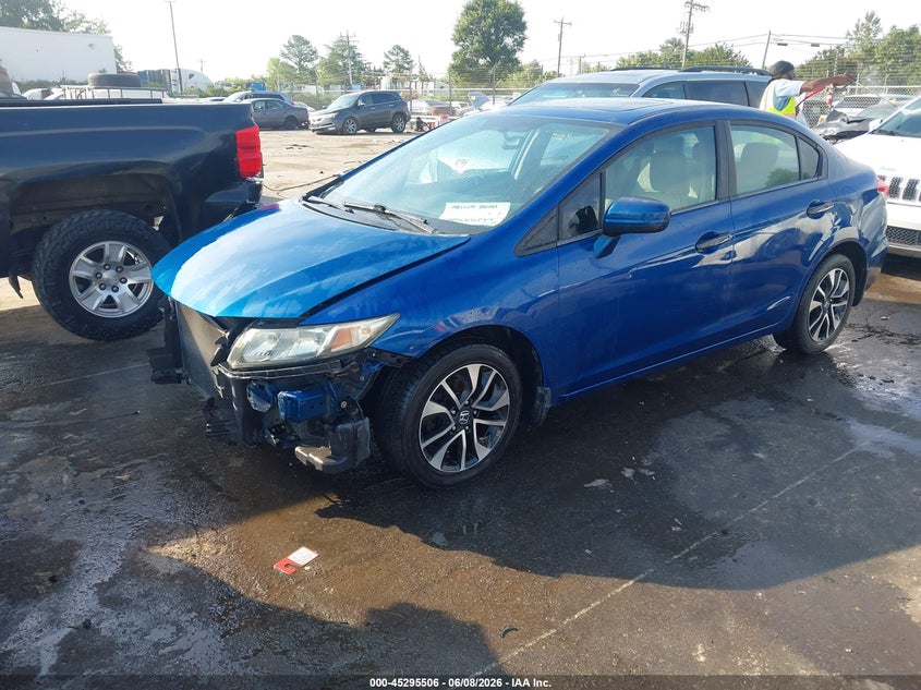 Vin: 19xfb2f83fe003830, lot: 45793362, honda civic ex 20152