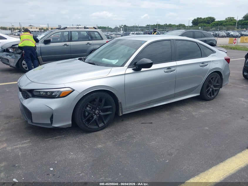 Vin: 2hgfe2f56sh580557, lot: 45793396, honda civic sport 20252