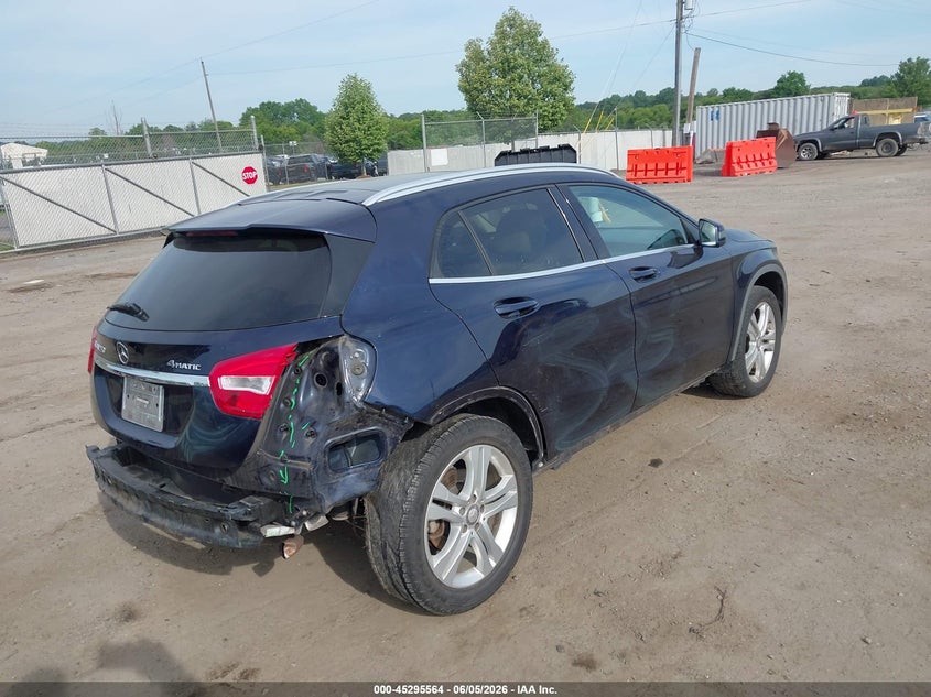 Vin: wdctg4gb0hj347562, lot: 45793420, mercedes-benz gla 250 4matic 20174