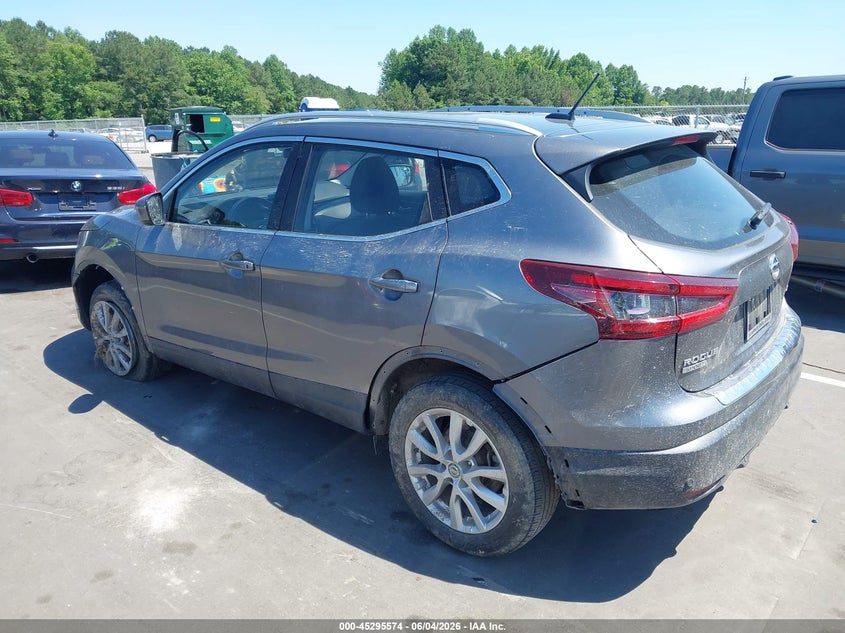 Vin: jn1bj1bw3mw672346, lot: 45793430, nissan rogue sport sv awd xtronic cvt 20213