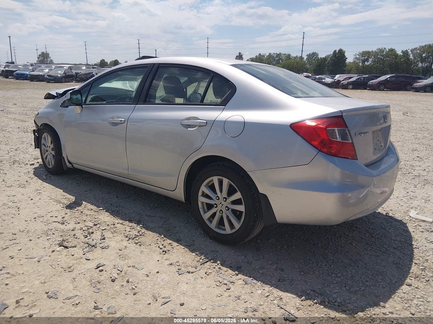 Vin: 19xfb2f9xce030432, lot: 45793434, honda civic ex-l 20123
