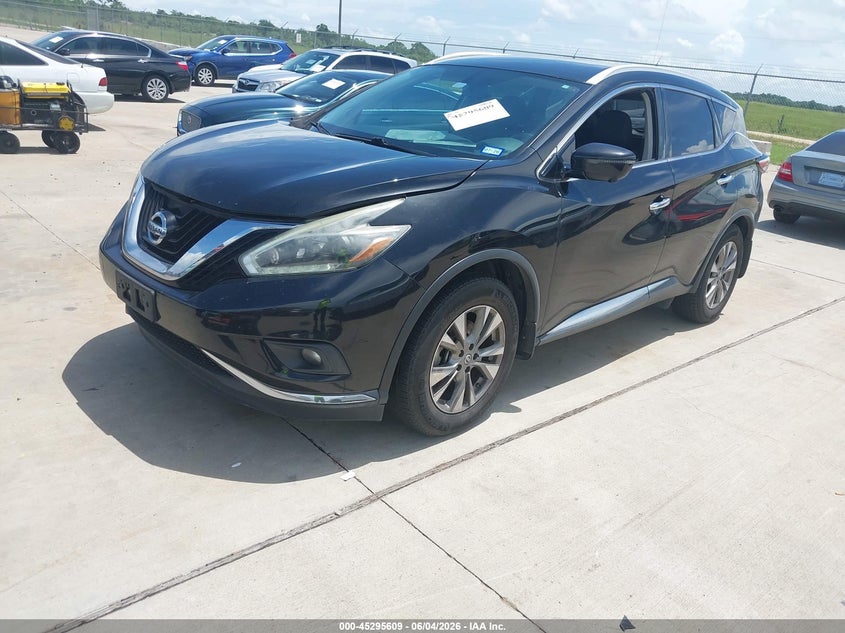 Vin: 5n1az2mh4jn106831, lot: 45793465, nissan murano sl 20182