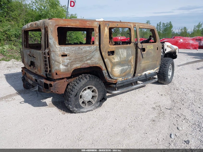2004 HUMMER H2 SPORT UTILITY VEHICLE 6.0L V-8 316HP