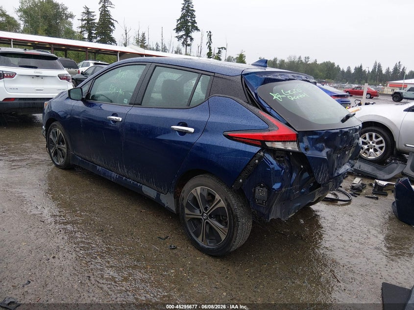 Vin: 1n4az1cv9nc554950, lot: 45793533, nissan leaf sv 40 kwh 20223
