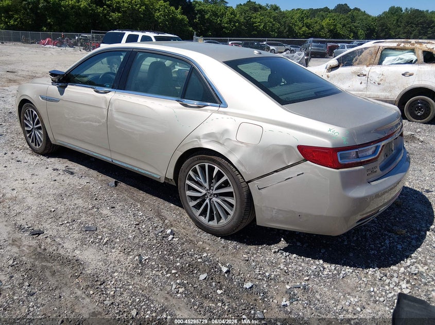 Vin: 1ln6l9sk9h5602183, lot: 45793585, lincoln continental select 20173