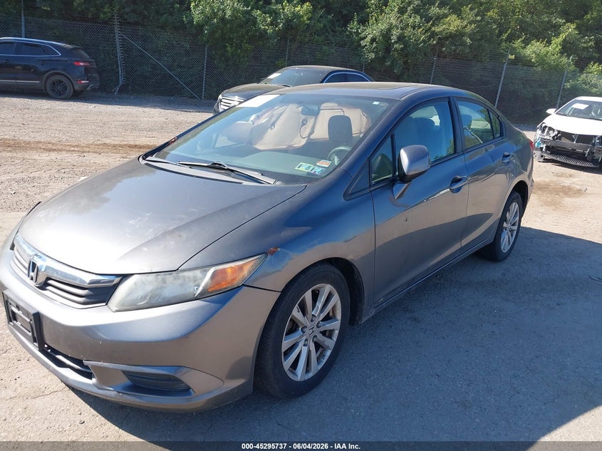 Vin: 19xfb2f85ce325946, lot: 45793593, honda civic ex 20122