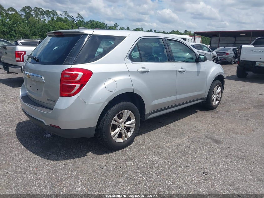 Vin: 2gnalbek8g1141440, lot: 45793632, chevrolet equinox ls 20164