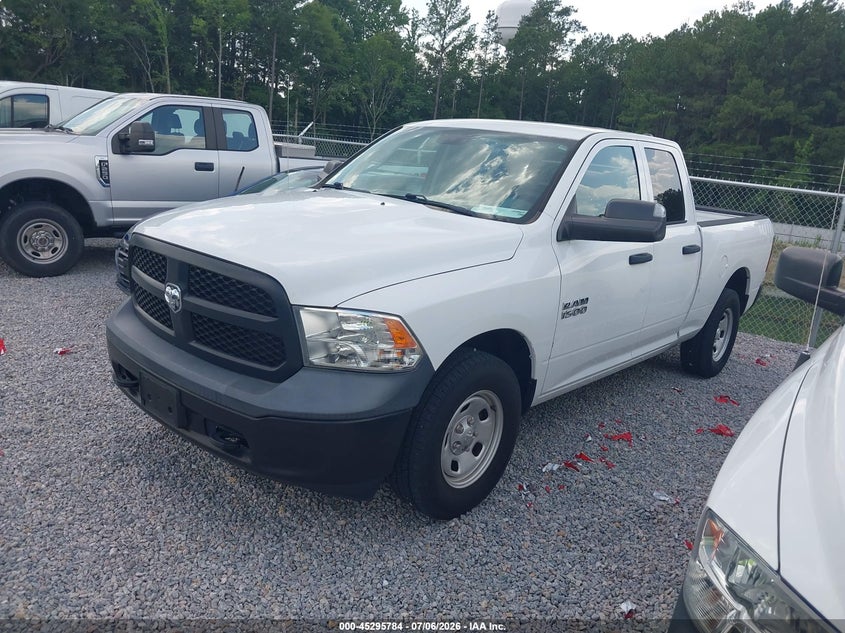 Vin: 1c6rr7fg3js326222, lot: 45793640, ram 1500 tradesman  4x4 6'4 box 20182