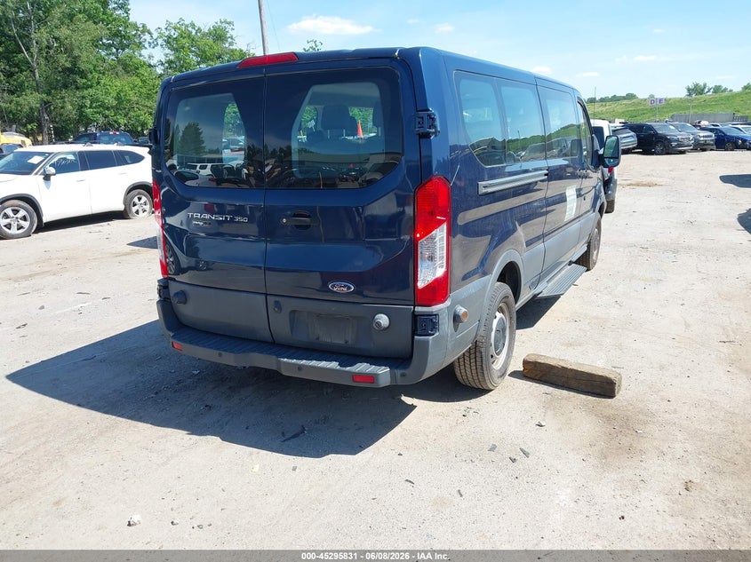 Vin: 1fbzx2ym0jkb44616, lot: 45793687, ford transit-350 xl 20184