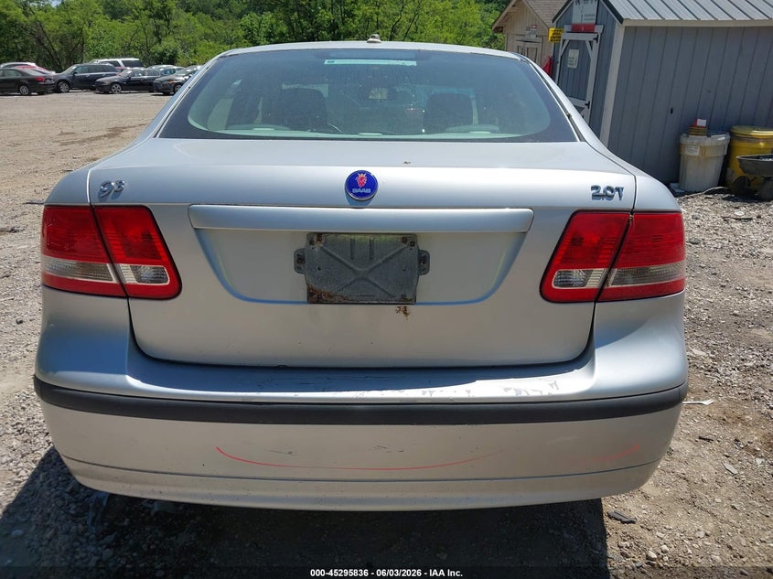 2006 Saab 9-3 2.0T VIN: YS3FD49Y761102731 Lot: 45295836