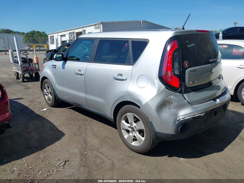 Vin: kndjn2a25h7454071, lot: 45793701, kia soul 20173