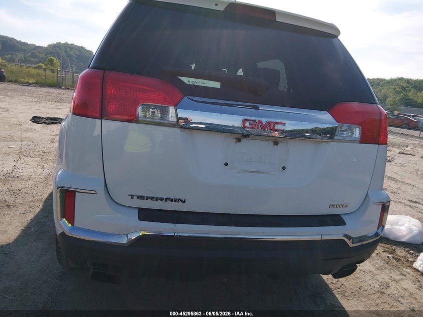 2016 Gmc Terrain 3.6 Slt white Lot 111045295863 Vin 2GKFLUE30G6320419
