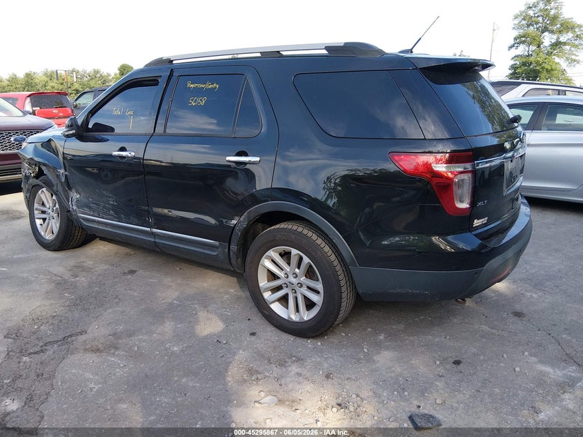 Vin: 1fm5k8d80egb86096, lot: 45793723, ford explorer xlt 20143