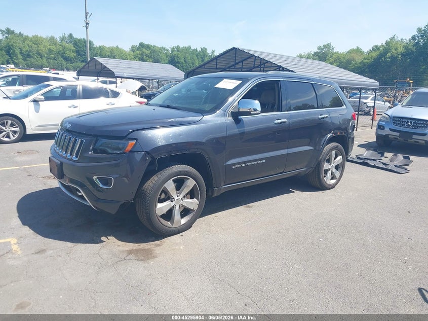 Vin: 1c4rjfct3ec190900, lot: 45793760, jeep grand cherokee overland 20142