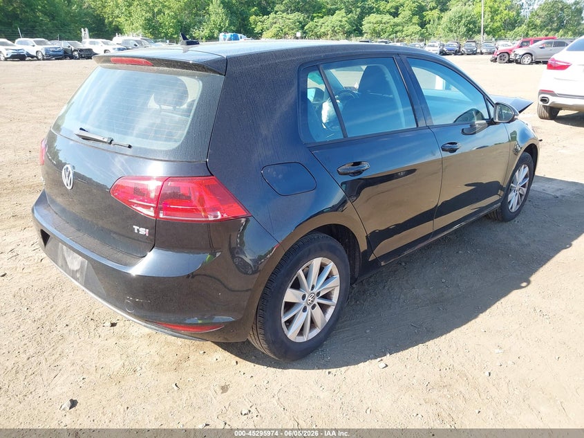 Vin: 3vw217au2fm082865, lot: 45793830, volkswagen golf tsi s 4-door 20154