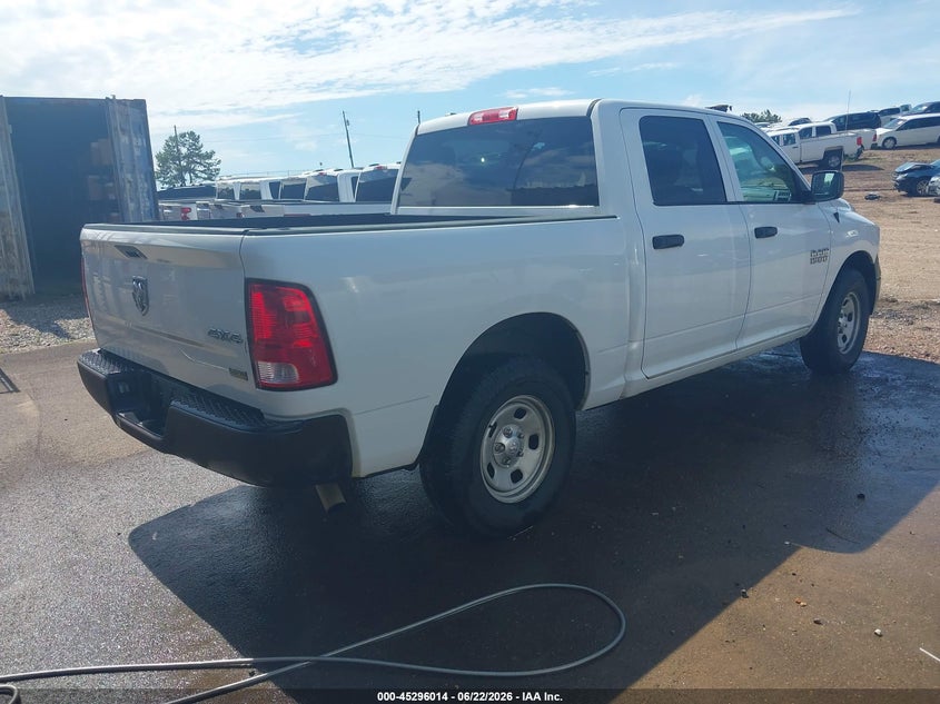 Vin: 1c6rr7kg2hs551778, lot: 45793870, ram 1500 tradesman  4x4 5'7 box 20174