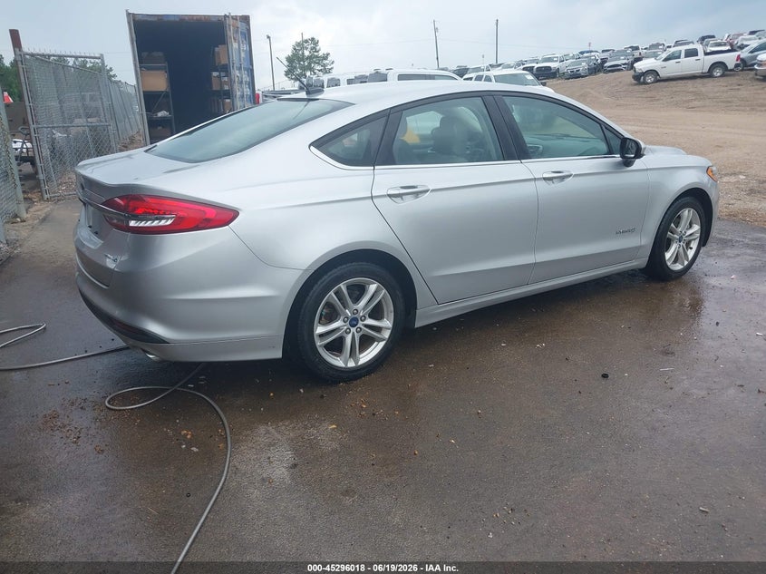 Vin: 3fa6p0uu6jr271347, lot: 45793874, ford fusion hybrid s 20184