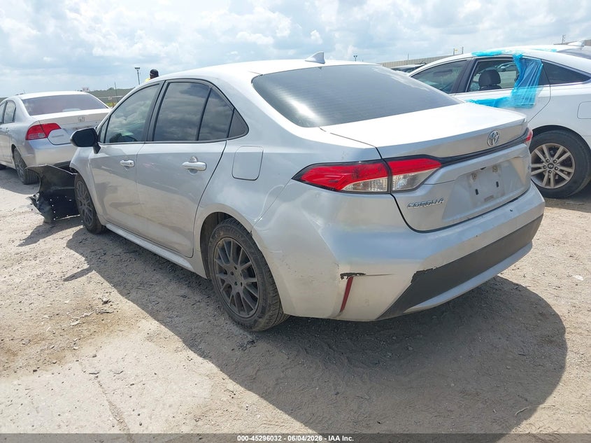 Vin: jtdeprae4lj020296, lot: 45793888, toyota corolla le 20203