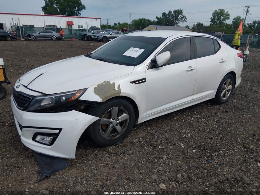 Vin: knagm4a73f5598275, lot: 45793980, kia optima lx 20152