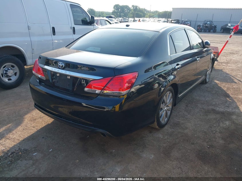 Vin: 4t1bk3db9bu396369, lot: 45794057, toyota avalon limited 20114
