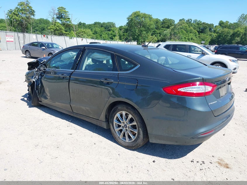 Vin: 1fa6p0g75f5119821, lot: 45794150, ford fusion s 20153