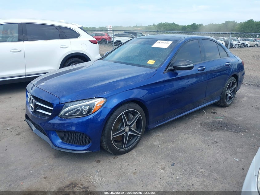 Vin: 55swf4kb6hu193443, lot: 45794358, mercedes-benz c 300 sport 4matic 20172