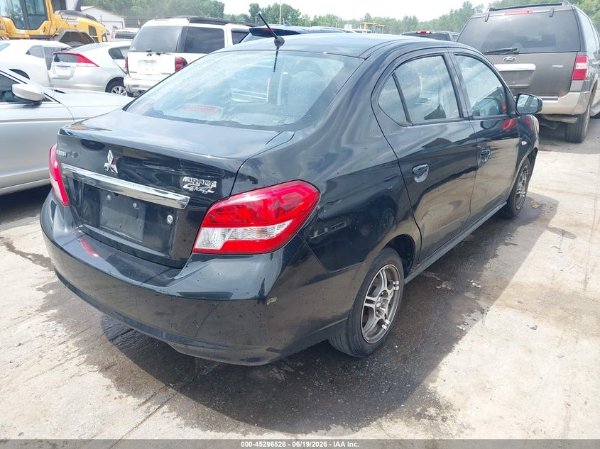 2019 MITSUBISHI MIRAGE SEDAN 1.2L I-3 DOHC, VVT, 78HP