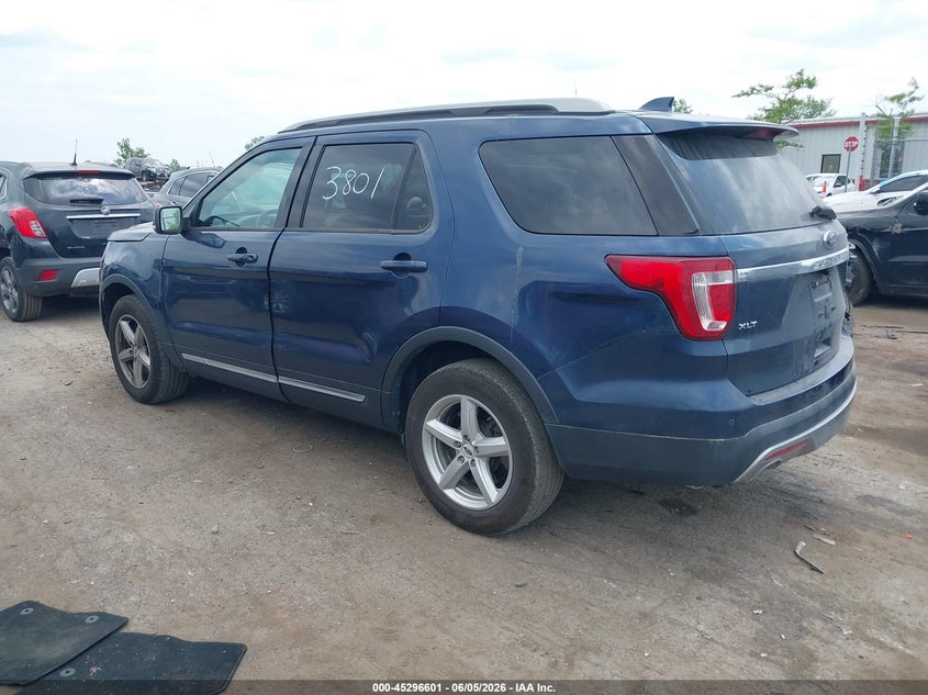 Vin: 1fm5k8dh4hgd73801, lot: 45794457, ford explorer xlt 20173