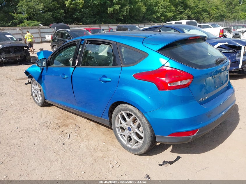 Vin: 1fadp3k29fl214883, lot: 45794459, ford focus se 20153