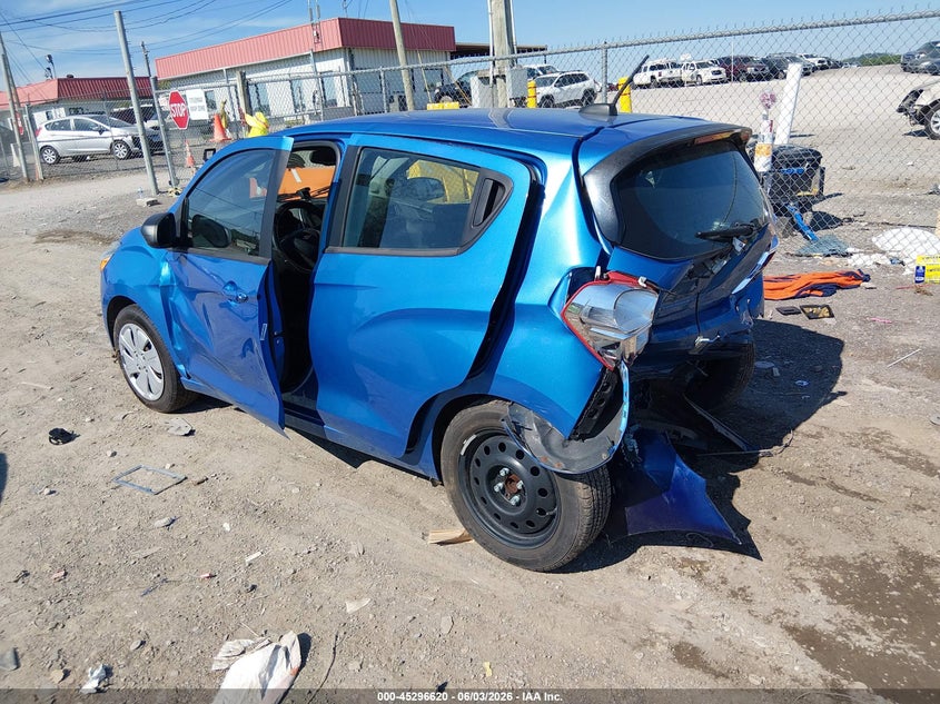 Vin: kl8cb6sa6jc430673, lot: 45794476, chevrolet spark ls cvt 20183